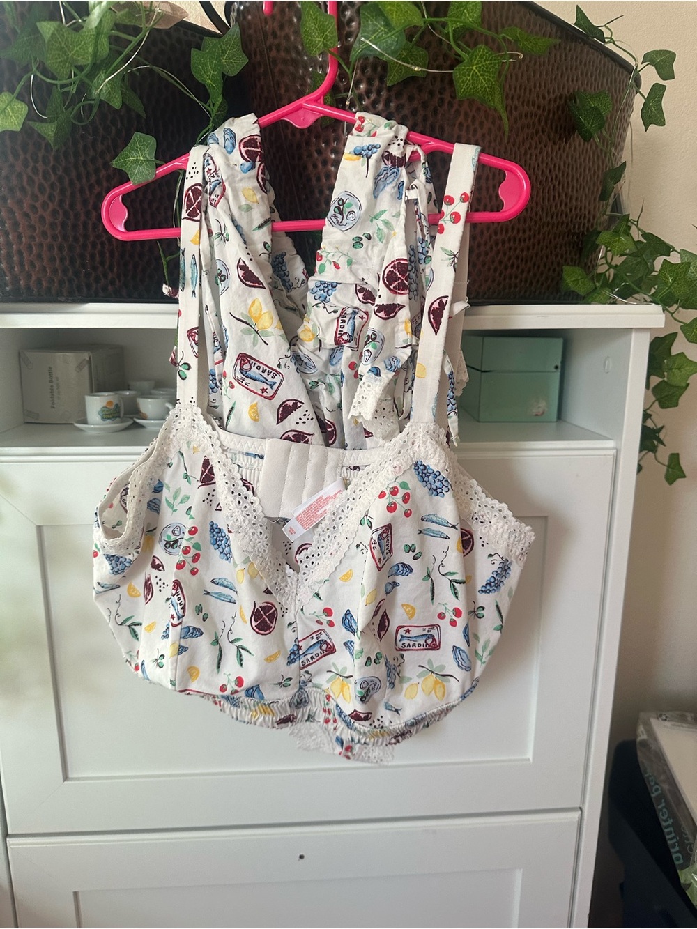 Women  Fruit & Floral Two-Piece bralette and shorts